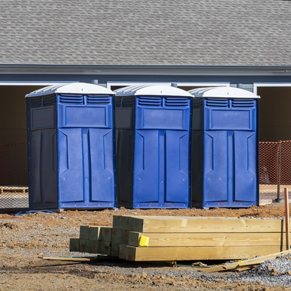 what is the maximum capacity for a single portable toilet in Brookdale NJ